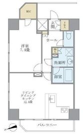コート新御徒町 1101 間取り図