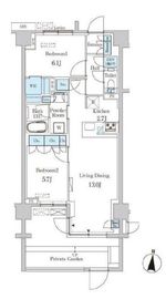 オアーゼ池上テラス 103 間取り図