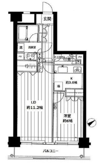 藤和シティホームズ本郷 7階 間取り図