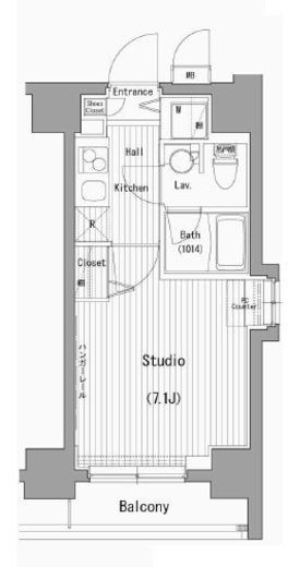 ガーラグランディ横濱桜木町 2階 間取り図