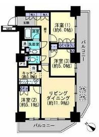 グローリオタワー巣鴨 13階 間取り図