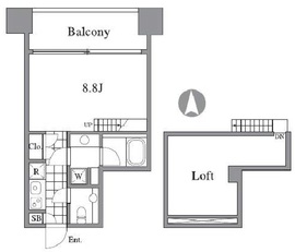 RIZ高輪 305 間取り図