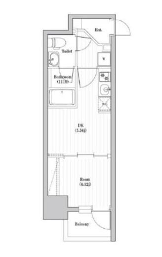 アーバンパーク日暮里 404 間取り図