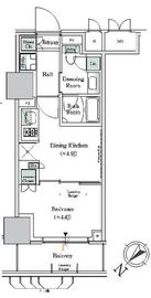 ONE ROOF RESIDENCE NISHI NIPPORI (ワンルーフレジデンス西日暮里) 1102 間取り図