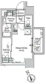 ONE ROOF RESIDENCE NISHI NIPPORI (ワンルーフレジデンス西日暮里) 1110 間取り図
