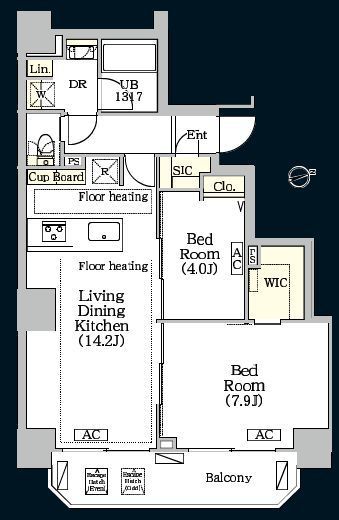 BRICK RESIDENCE 南青山 1203 間取り図