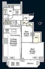 BRICK RESIDENCE 南青山 1303 間取り図