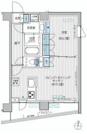 カスタリア目黒平町 401 間取り図