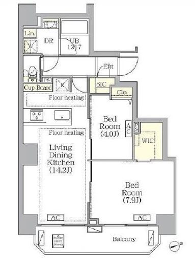 BRICK RESIDENCE 南青山 203 間取り図