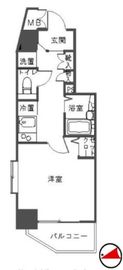 ミリオンタワー虎ノ門 501 間取り図