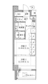 クリアルプレミア明大前 401 間取り図