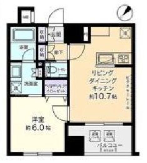 グリーンパーク日本橋久松町 6階 間取り図
