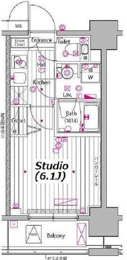 ガーラ・プレシャス川崎 11階 間取り図