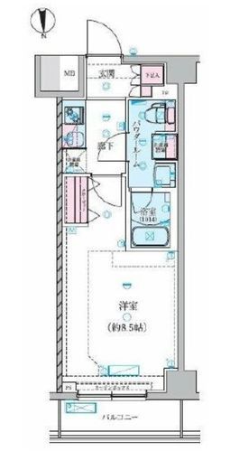 GENOVIA川崎鈴木町skygarden 4階 間取り図