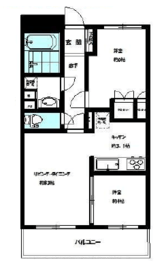 プレジール新宿大久保 4階 間取り図