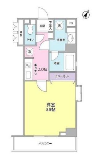 ユーキメゾン一番町 203 間取り図
