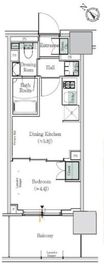 ONE ROOF RESIDENCE NISHI NIPPORI (ワンルーフレジデンス西日暮里) 1206 間取り図