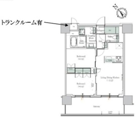 ONE ROOF RESIDENCE NISHI NIPPORI (ワンルーフレジデンス西日暮里) 1207 間取り図