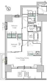 ONE ROOF RESIDENCE NISHI NIPPORI (ワンルーフレジデンス西日暮里) 1204 間取り図