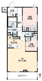 オープンレジデンシア祖師谷 3階 間取り図