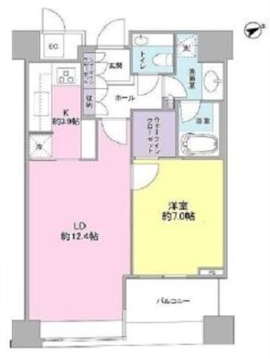 パークコート赤坂ザ・タワー 22階 間取り図