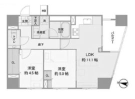 パークハウス本郷三丁目アーバンス 7階 間取り図