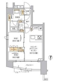 リビオメゾン東池袋 801 間取り図