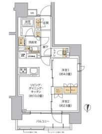 リビオメゾン東池袋 1002 間取り図