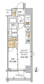 リビオメゾン東池袋 603 間取り図