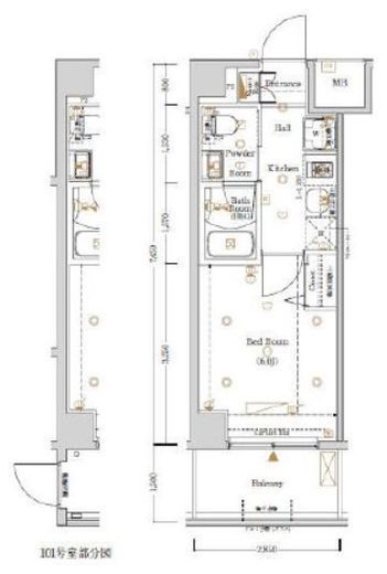 Log横浜伊勢町 (ログ横浜伊勢町) 4階 間取り図