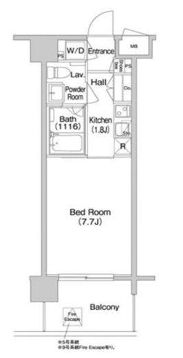 コンフォリア南砂町 803 間取り図