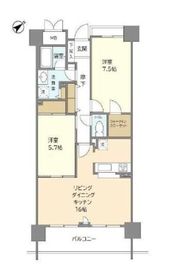 ブリリアントヨス 1102 間取り図
