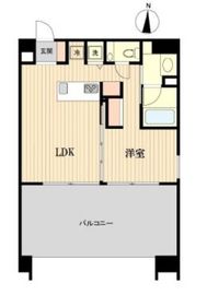 プライマル亀戸 1402 間取り図