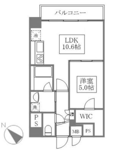 ピグナ文京千石 1102 間取り図