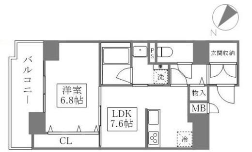 ピグナ文京千石 1103 間取り図