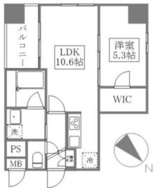 ピグナ文京千石 401 間取り図