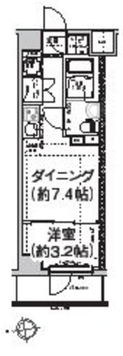 エルフォルテ東日暮里 502 間取り図