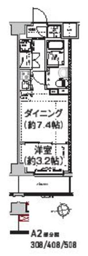 エルフォルテ東日暮里 307 間取り図