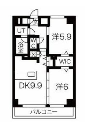 エルフォルテ東日暮里 206 間取り図