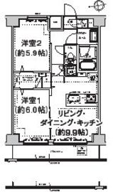 エルフォルテ東日暮里 603 間取り図