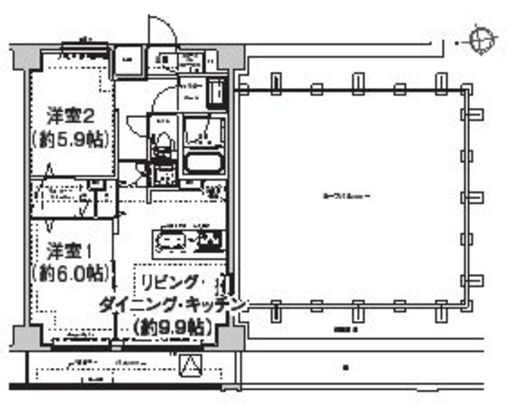 エルフォルテ東日暮里 703 間取り図