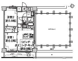 エルフォルテ東日暮里 703 間取り図