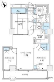 セントラルレジデンス新宿シティタワー 14階 間取り図