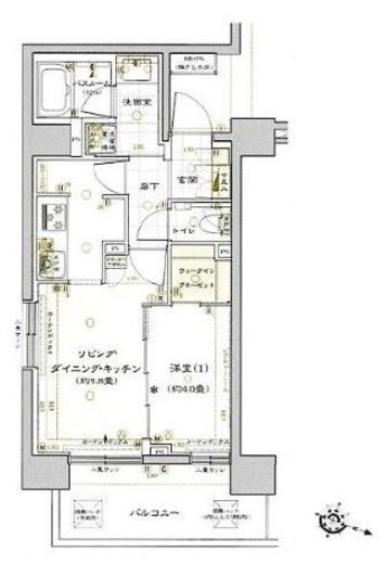 クリオ文京音羽 3階 間取り図