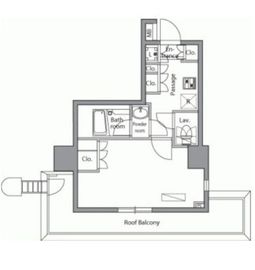 レジディア横濱関内 1007 間取り図