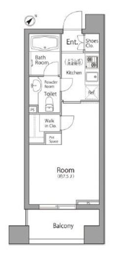 レジディア池袋ウエスト 401 間取り図