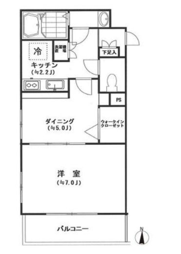 セレーネ自由が丘 302 間取り図