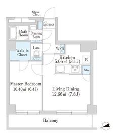 西新宿フォレストアネックス 104 間取り図
