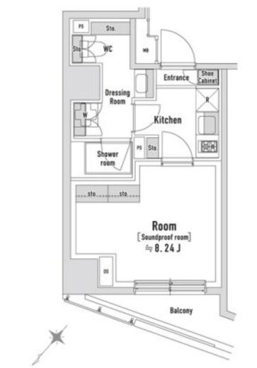 TRACK八丁堀 301 間取り図
