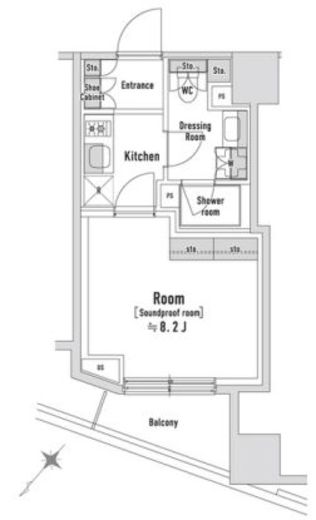 TRACK八丁堀 502 間取り図